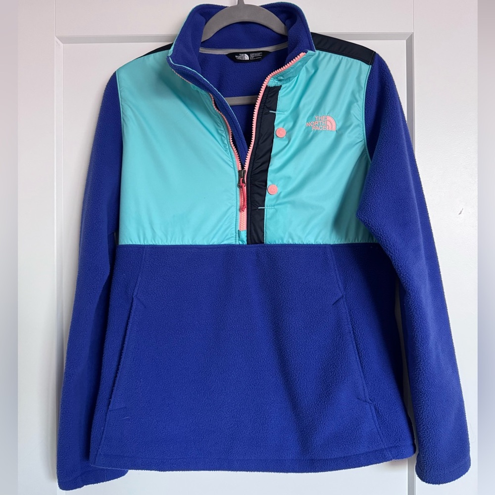 The North Face Blue and Aqua Women's Top